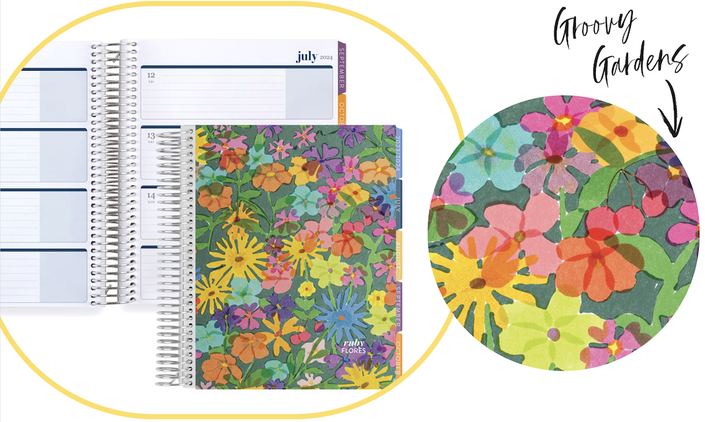 Alja Horvat x Erin Condren Collection Watercolor Garden Design